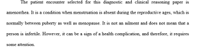 Complex patient encounter that involves women health issues
