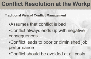 Conflict Resolutions