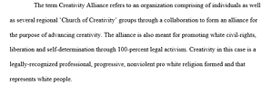 Creativity Alliance and the Definition of Church