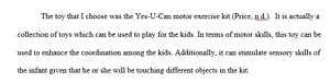 Describing Infant Toys