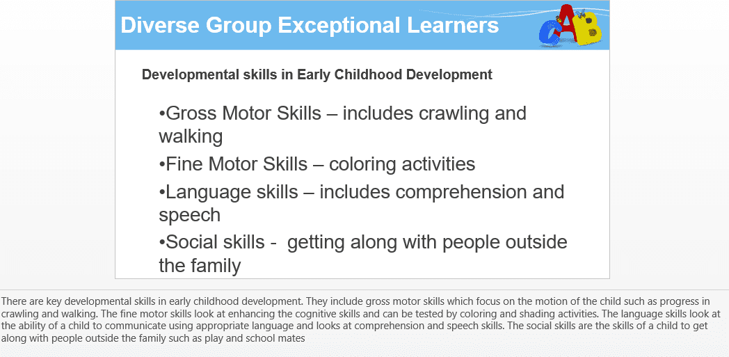 Diverse Group Exceptional Learners