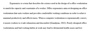Ergonomics in the Office