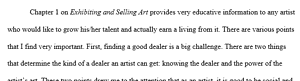 Exhibiting and Selling Art