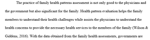 Family Health Pattern Assessment