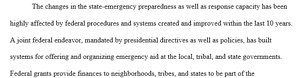 Federal Emergency Planning Mandates