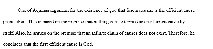 Five Proofs for the Existence of God