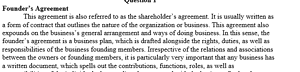 Founders' agreement