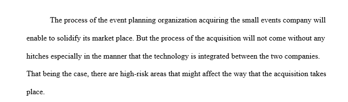 High risk areas in technological integration