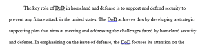 Homeland Security and Defense