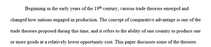 How comparative advantage evolves