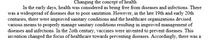 How the concept of "health" has changed overtime
