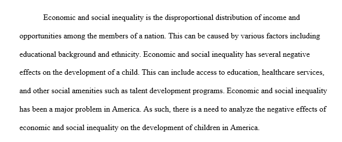 Impact of living in poverty