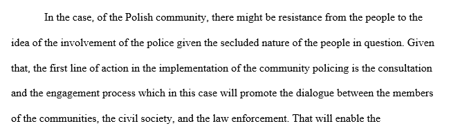 Implementation of community policing 