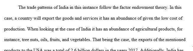 India's trade pattern