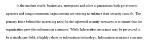 Information Assurance and Systems Security