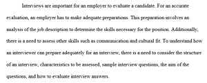 Interview Preparation