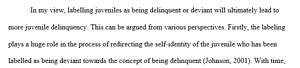 Juvenile delinquency
