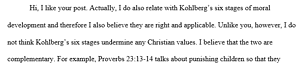 Kohlberg’s six stages of moral development