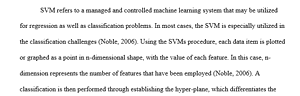 Machine learning 