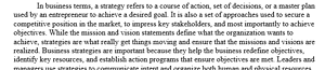 Management Policy and Strategy