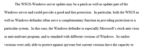 Management of Windows Server operating systems.