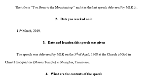 Martin Luther King Jr. speech