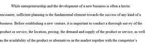 New Business Development Plan