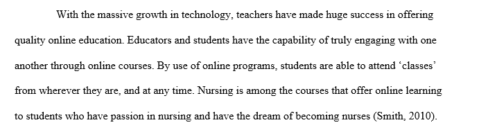 Online of Dream career (nursing)