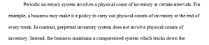 Periodic and perpetual inventory systems