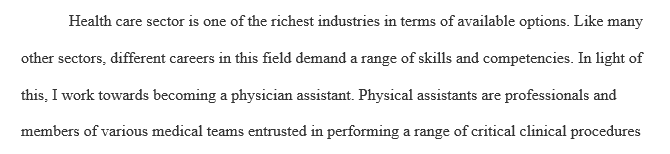 Personal Career Plan