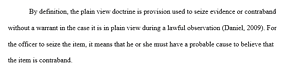 Plain view Doctrine
