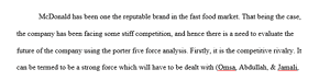 Porter’s five competitive forces