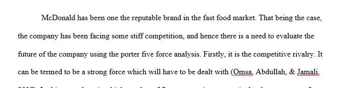 Porter’s five competitive forces