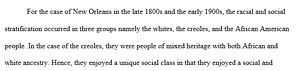Racial and social stratification of New Orleans