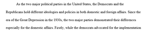 Republicans and Democrats policies after world war 2