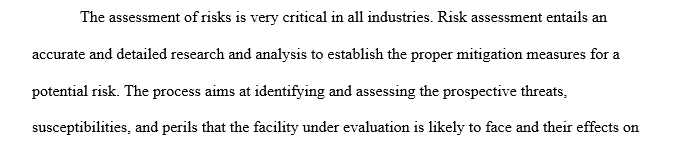 Risk assessment methodology