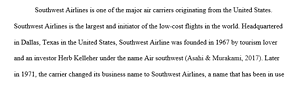 SWOT Analysis - Southwest Airlines