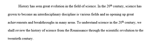 Science in the 20th Century