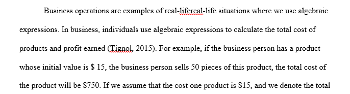 Solving or identifying algebraic expressions