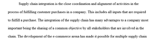 Supply Chain Integration