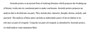 Television Genres-Aristotle's Poetics