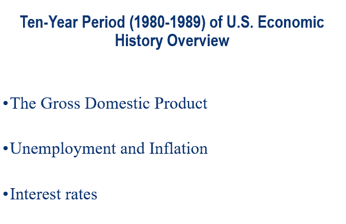 The U.S Economy During 1980s