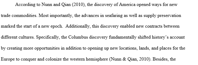  The discovery of America