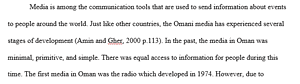 Write about media in Sultanate of Oman 