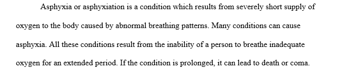 Accidental asphyxia