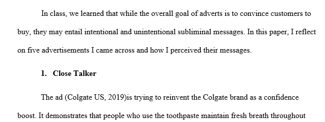 Advertising Perception