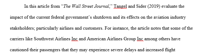 Current event in business