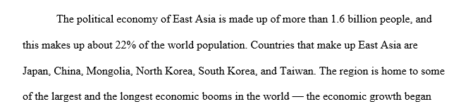 East Asian political economy