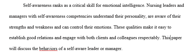 Elements of emotional intelligence