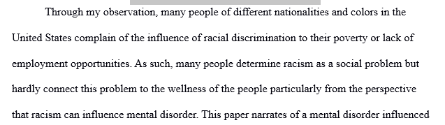 How racism can cause mental disorder